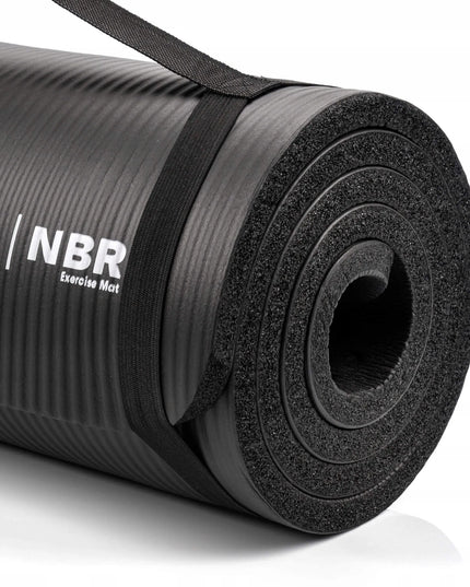 Meteor NBR mankštos kilimėlis jogai, fitnesui ir gimnastikai 182x62x1,5 cm
