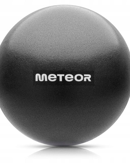 Meteor pilateso ir reabilitacijos kamuolys, 22 cm, minkštas, pripučiamas, juodas