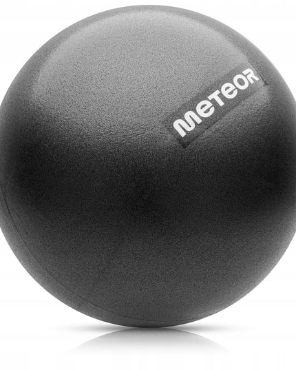 Meteor pilateso ir reabilitacijos kamuolys, 22 cm, minkštas, pripučiamas, juodas