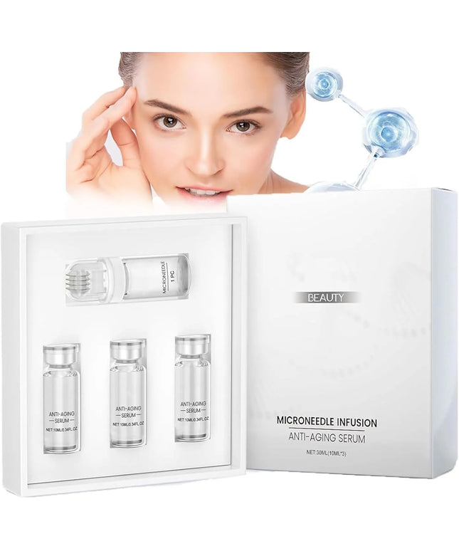 Mezoterapijos rinkinys: „Micro Needle Infusion“ – jauninamasis serumas ir „Derma Roller“