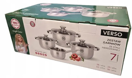 MG HOME VERSO 7 dalių nerūdijančio plieno puodų rinkinys