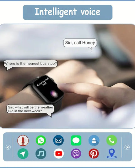 MICROBEAR Išmanusis Laikrodis su Belaidžiu Skambučiu, Sporto Režimais, Žingsniamačiu ir IP67 Atsparumu Vandeniui