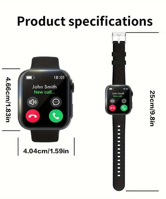 MICROBEAR Išmanusis Laikrodis su Belaidžiu Skambučiu, Sporto Režimais, Žingsniamačiu ir IP67 Atsparumu Vandeniui