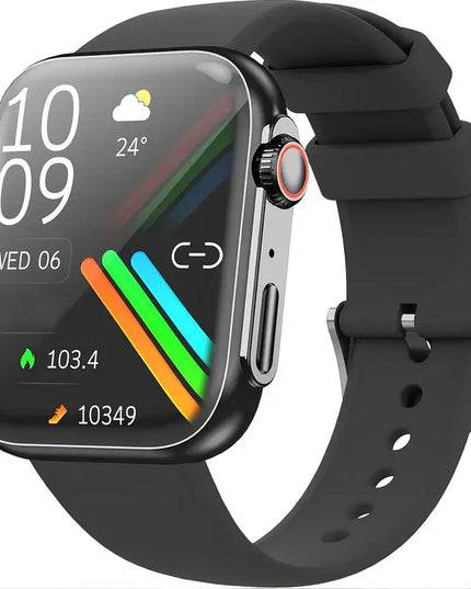 MICROBEAR Išmanusis Laikrodis su Belaidžiu Skambučiu, Sporto Režimais, Žingsniamačiu ir IP67 Atsparumu Vandeniui