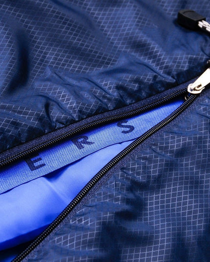 Miegmaišis Meteor Indus R mumijos tipo 220x80/50 cm dviejų sezonų lengvas turistinis miegmaišis mėlynos spalvos