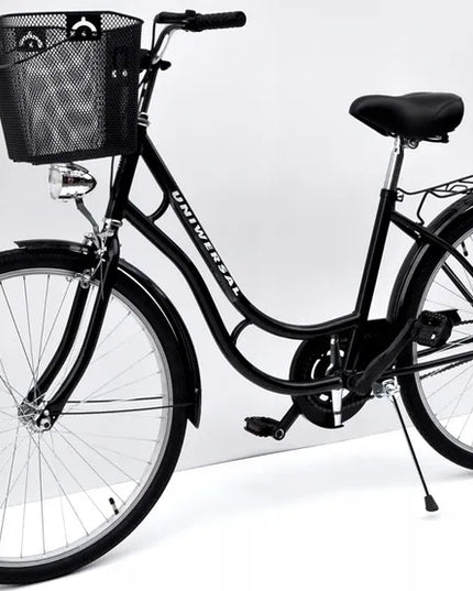 Miesto dviratis Dallas Bike Uniwersal 26 colių su krepšiu