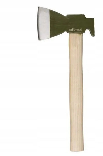 Mil-Tec kirvis 37 cm turistinis kirvukas kempingui bushcraft medinis