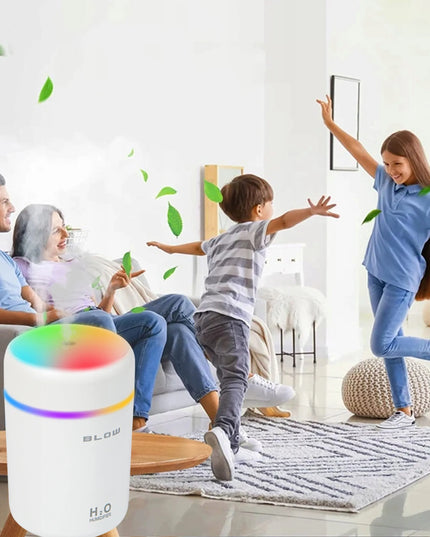 MINI ORO DRĖKINTUVAS AROMATERAPIJOS DIFUZORIUS KVAPŲ DIFUZORIUS RGB NAKTINĖ LEMPA