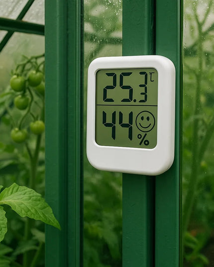 Mini oro stotelė BLOW TH304 termohigrometras su LCD ekranu ir magnetu
