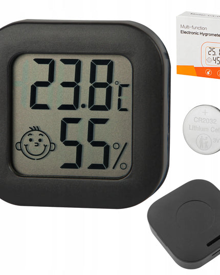 Mini orų stotelė, kambario termometras su skaitmeniniu higrometru ir LCD ekranu