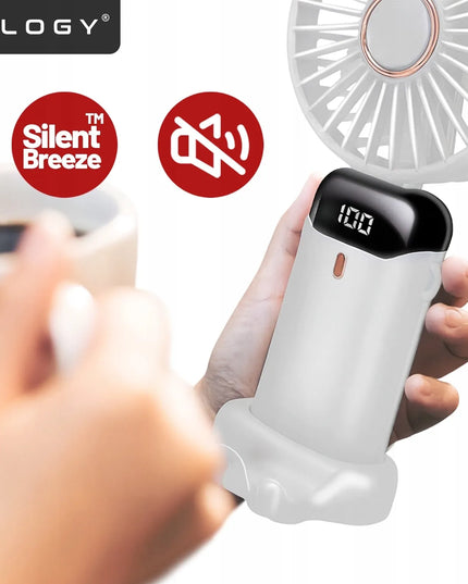 Mini ventiliatorius Alogy CoolBreeze™ nešiojamas stalinis su USB-C