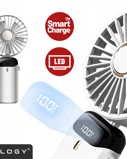 Mini ventiliatorius Alogy CoolBreeze™ nešiojamas stalinis su USB-C