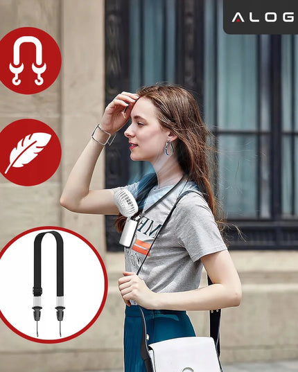 Mini ventiliatorius Alogy CoolBreeze™ nešiojamas stalinis su USB-C