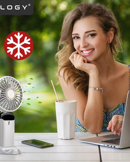 Mini ventiliatorius Alogy CoolBreeze™ nešiojamas stalinis su USB-C