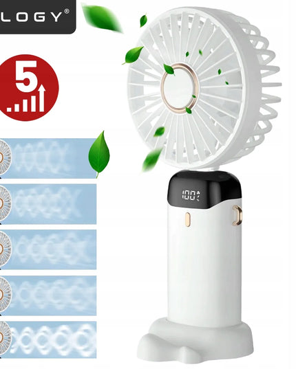 Mini ventiliatorius Alogy CoolBreeze™ nešiojamas stalinis su USB-C