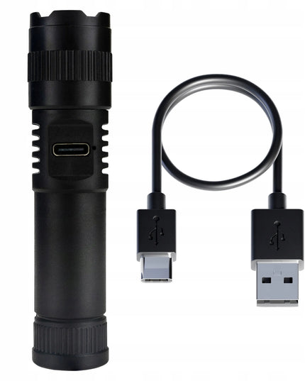 Miniatiūrinis įkraunamas LED žibintuvėlis AKB-POLAND, USB-C, 2W, su priartinimo funkcija