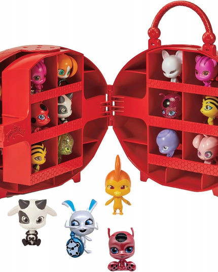 Miraculous Biedronka ir Juodasis Katinas rinkinys – Miracle Box dėžutė фигуrkoms + 4 Kwami figūrėlės