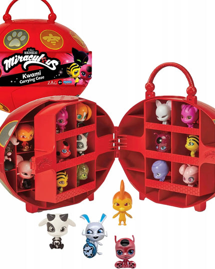 Miraculous Biedronka ir Juodasis Katinas rinkinys – Miracle Box dėžutė фигуrkoms + 4 Kwami figūrėlės