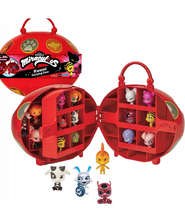 Miraculous Biedronka ir Juodasis Katinas rinkinys – Miracle Box dėžutė фигуrkoms + 4 Kwami figūrėlės