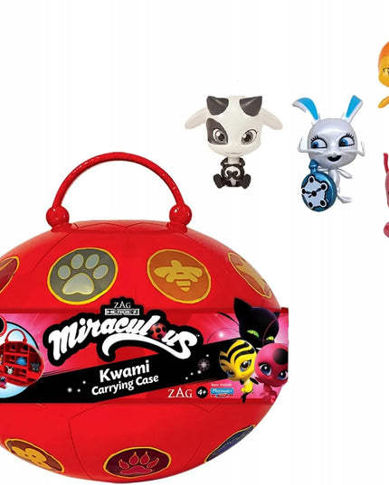 Miraculous Biedronka ir Juodasis Katinas rinkinys – Miracle Box dėžutė фигуrkoms + 4 Kwami figūrėlės