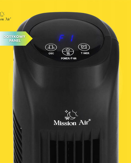 Mission Air TOWER FAN koloninis ventiliatorius, tyliai veikiantis, juodas