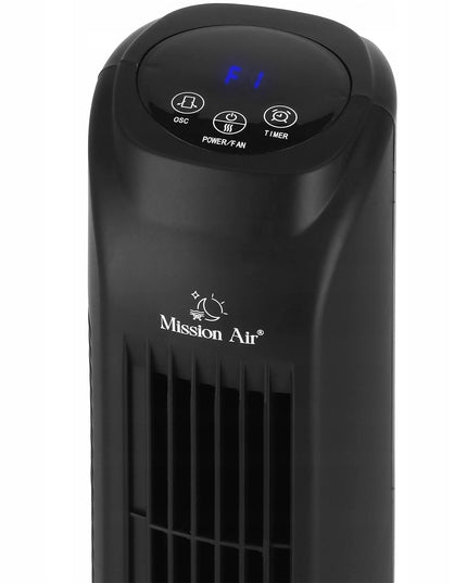Mission Air TOWER FAN koloninis ventiliatorius, tyliai veikiantis, juodas
