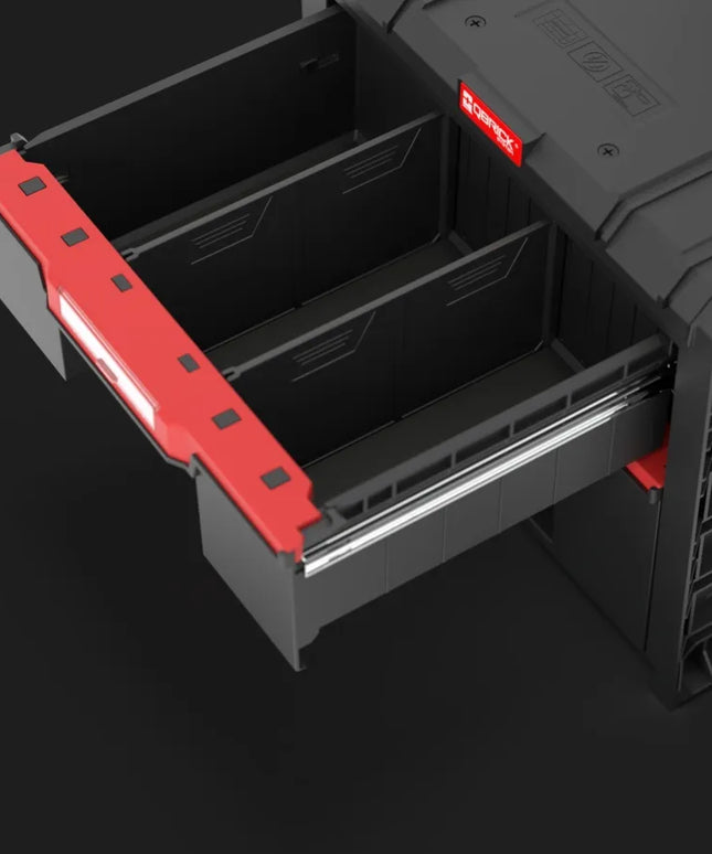 Mobilus įrankių vežimėlis QBRICK SYSTEM PRO CART2.0 PLUS DRAWER2 9,5 l + 12 l