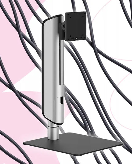 Mobilus monitoriaus laikiklis 17-49" 18kg VESA reguliavimas Spacetronik sidabrinis