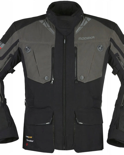 Modeka Panamericana II Black Anthracite vyriška tekstilinė motociklininko striukė