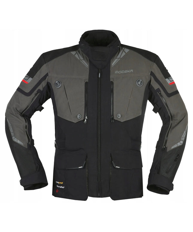 Modeka Panamericana II Black Anthracite vyriška tekstilinė motociklininko striukė