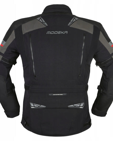 Modeka Panamericana II Black Anthracite vyriška tekstilinė motociklininko striukė
