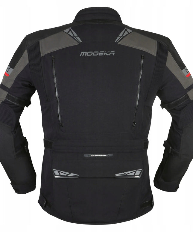 Modeka Panamericana II Black Anthracite vyriška tekstilinė motociklininko striukė