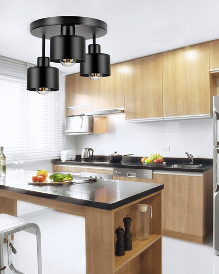 Moderni lubinė lempa – šviestuvas, matinis juodas