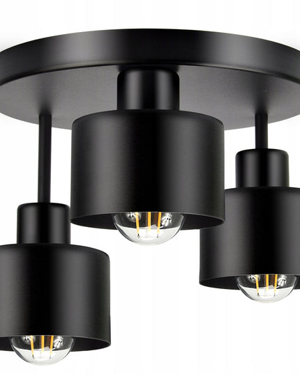 Moderni lubinė lempa – šviestuvas, matinis juodas