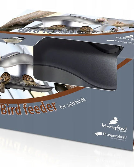 Moderni paukščių lesykla BirdyFeed Square, atspari šaltoms žiemoms