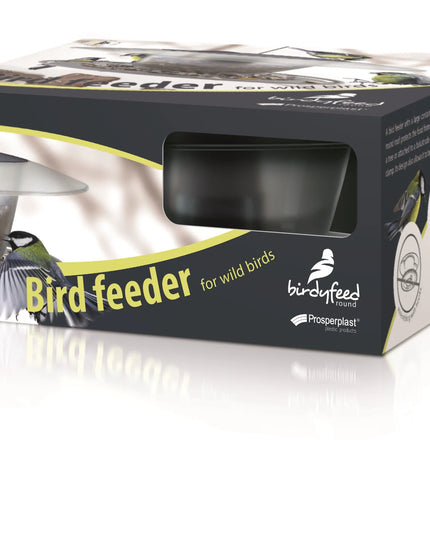 MODERNIŠIAUKLA LESYKLA PAUKŠČIAMS SU 1 KG LESALO BIRDYFEED ROUND TVIRTA