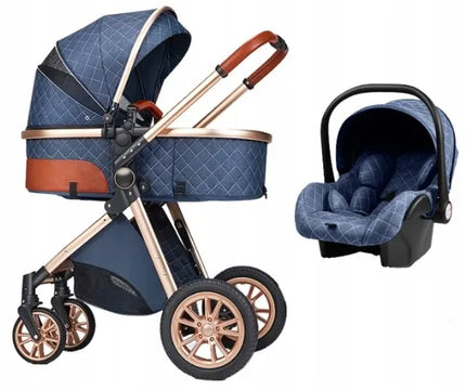 Modernus 3-in-1 sulankstomas prabangus vaikiškas vežimėlis