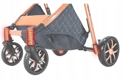 Modernus 3-in-1 sulankstomas prabangus vaikiškas vežimėlis