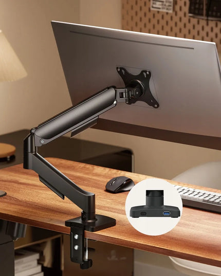 Monitorinis laikiklis Spacetronik iki 9 kg 17-32" VESA USB, stalinis