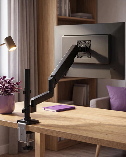 Monitoro laikiklis Spacetronik, 32", iki 12 kg, VESA 75/100, reguliuojamas, juodas