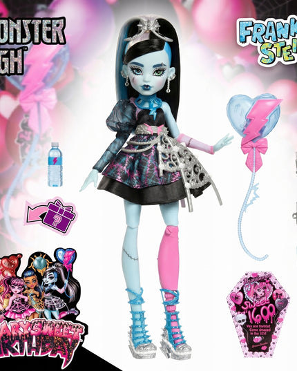 Monster High lėlė Gąsdinančiai saldus gimtadienis Frankie Stein 27 cm + priedai