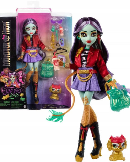 Monster High lėlė Jinafire Long 26 cm su augintiniu Cloudy Yun Yun
