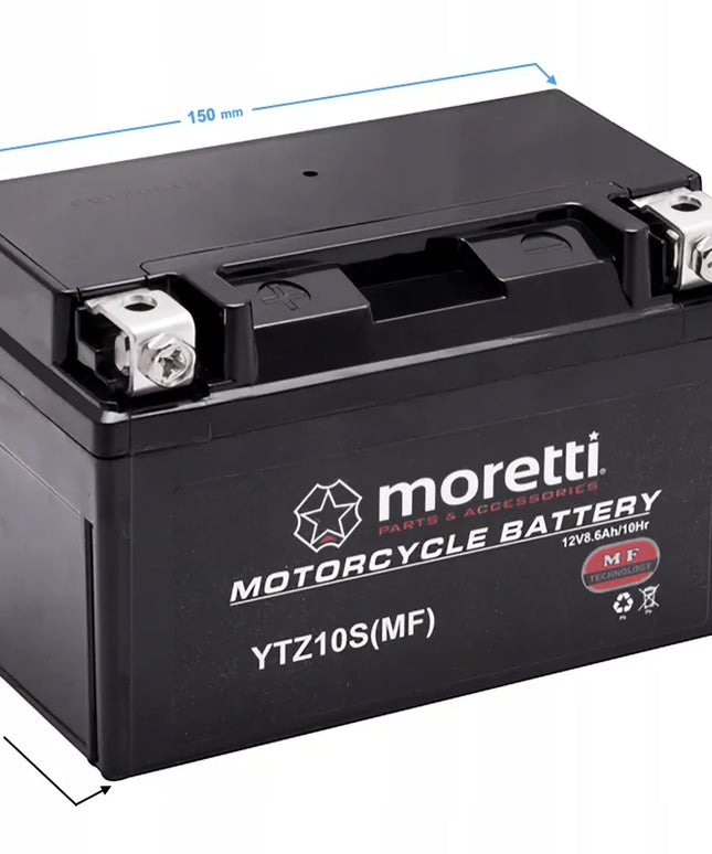Moretti AGM akumuliatorius MTZ10S 8,6Ah 12V YTZ10S Martinelli