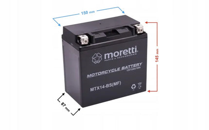 Moretti AGM (Gel) MTX14-BS Martinelli akumuliatorius