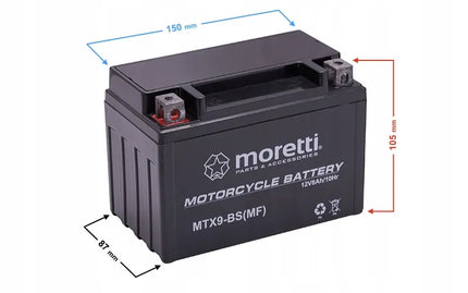 Moretti AGM (Gel) MTX9-BS Martinelli akumuliatorius