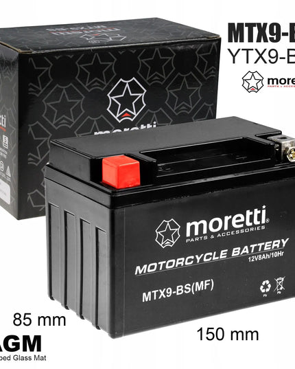 Moretti AGM (Gel) MTX9-BS Martinelli akumuliatorius
