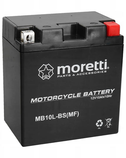 Moretti AGM (gelinis) akumuliatorius MB10L-BS 12V Martinelli