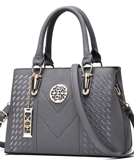 Moteriška klasikinė rankinė su viršutine rankena, didelė ir madinga PU odos kasdieninė rankinė