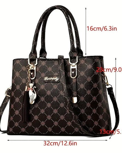 Moteriška rankinė FKTSR su gėlių raštu, kutais ir nuimamu dirželiu, elegantiška peties krepšys, vasaros paplūdimio tote su užtrauktuku