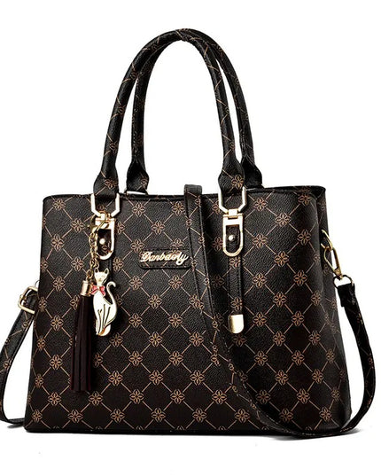 Moteriška rankinė FKTSR su gėlių raštu, kutais ir nuimamu dirželiu, elegantiška peties krepšys, vasaros paplūdimio tote su užtrauktuku